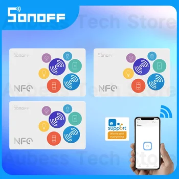SONOFF NFC Tag 215 Chip 540 Bytes Etichete Inteligente de Automatizare comenzi Rapide Atingeți Pentru a Declanșa Scenă Inteligent Compatibil Cu NFC Telefoane