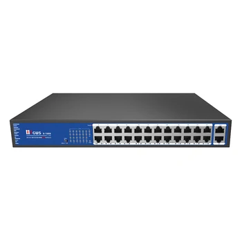 De înaltă Calitate Comercială Desktop 26-port Gigabit Uplink 802.3 af/at PoE Comutator pentru Camera IP