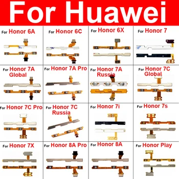 Volumul de Alimentare Cablu Flex Pentru Huawei Onoare Onoare 6A 6C 6X 7 7i 7A 7C 7X 7 8A Pro Joc de Putere Comutator Volum de Control Flex Panglică