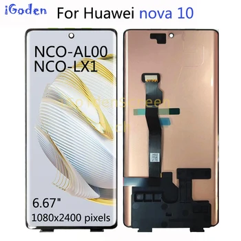 100% de Testare Original LCD Pentru Huawei Nova 10 Display LCD Touch Screen Pentru Nova 10 NCO-AL00, NCO-LX1 Ecran Digitizer Display