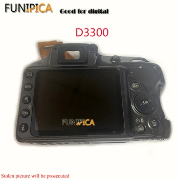 Original din Spate a Capacului din Spate Pentru Nikon D3300 DSLR Reparații Parte cu Ecran LCD,LCD cu cablu Flex,Butonul de Asamblare