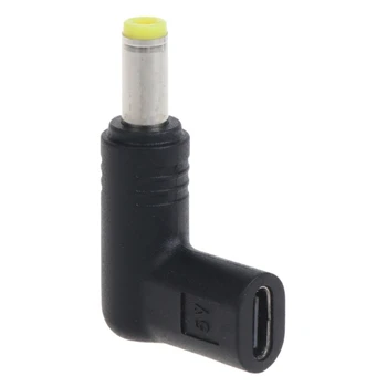 C USB la Adaptorul de Alimentare de Tip C de sex Feminin la 5.5x2.1mm Male 5V Conector de Alimentare Adaptor de Încărcare de 90 de Grade pentru Ventilator Lampa