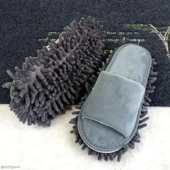 Lavabil Microfibră De Curățare Podea Praf Papuci De Casă Colectoare Detasabila Pantofi De Uz Casnic De Curățare Podea Instrument Leneș Mop Papuci De Casă Nouă