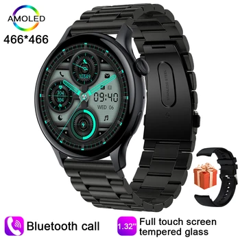466*466 Ceas Inteligent pentru Bărbați Sport ECG NFC Bluetooth Asteptare Monitor de Sănătate, doamna ceas de mână pentru bărbați impermeabil Smartwatch femei