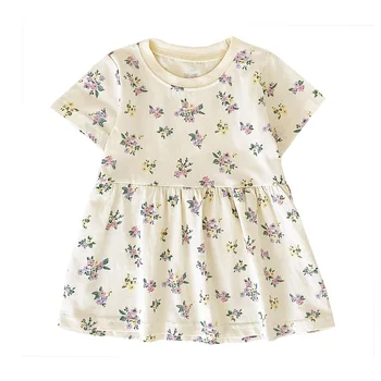 1-3 ani copii fată dress, potrivit pentru rochie de vara, floral mic, versiunea coreeană stil