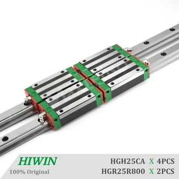 HIWIN HGR25 Șină de Ghidare Liniare 800mm HGH25CA Blocuri componente CNC de Înaltă Precizie pentru Mașini-Centru de Ghidaje Liniare
