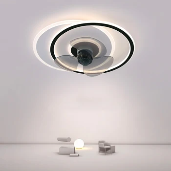 Restaurant Nordic ventilator de Tavan cu lumini de control de la distanță inteligent camera de zi de decorare lamparas Pandantiv lumini