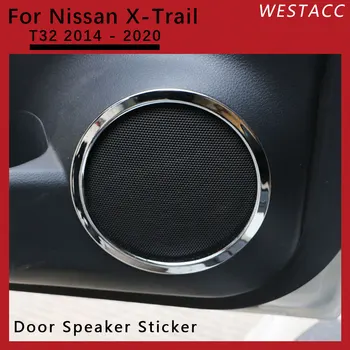 4buc ABS Usa Masina Difuzor Autocolante Difuzor Audio Decor Cerc Garnitura pentru Nissan X-Trail T32 2014 - 2020 Accesorii de Interior
