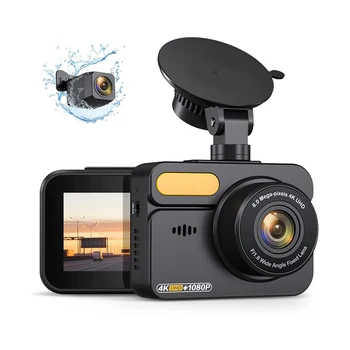 Noua Conducere a Vehiculului Recorder Mașină Car Black Box Dual Lens Wifi GPS Dashcam 4K Dash Camera cu Bucla de Înregistrare