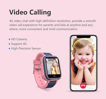 Copii Ceas 4G Camera de Monitorizare Tracker de Poziționare a Viziona Copiii Apel Video Impermeabil LT21 Ceas Inteligent pentru Apple, Xiaomi, Huawei