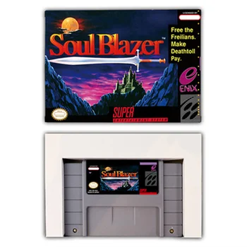 RPG Joc pentru Sufletul Blazer - Cartuș Joc cu Box pentru statele UNITE ale americii NTSC versiunea de 16 biți consola SNES