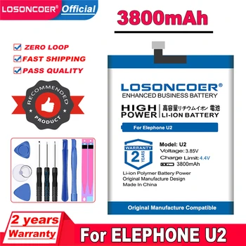 LOSONCOER 3800mAh Baterie Pentru ELEPHONE U2 Telefon Inteligent Helio P70