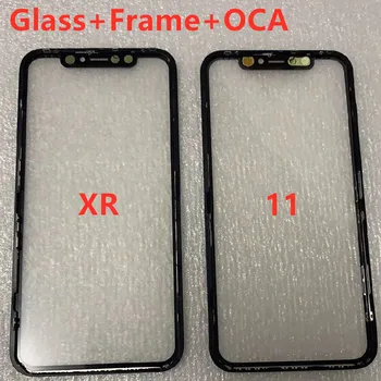 10BUC/LOT 3 în 1 Exterior Sticla + Rama + OCA de Reparare Înlocuire Pentru iPhone 11 XR Ecran Frontal Touch Obiectiv