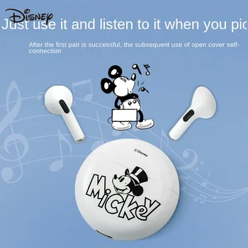 2023 Disney set cu cască bluetooth wireless Mickey Minnie TWS in-ear sport fitness de funcționare muzica dopuri de urechi 5.0