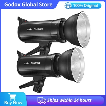 Godox SK300II-V 300Ws SK400II-V 400Ws Studio Strobe Flash Monolight Wireless 2.4 G X Sistem, GN65 5600K cu LED-uri Lampa de Modelare