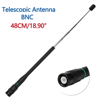 1BUC AR-775 Dual Band High Gain BNC Antenă Telescopică Walkie Talkie, Antena pentru IC-48 IC-V80 TK100 Portabil Două Fel de Radio