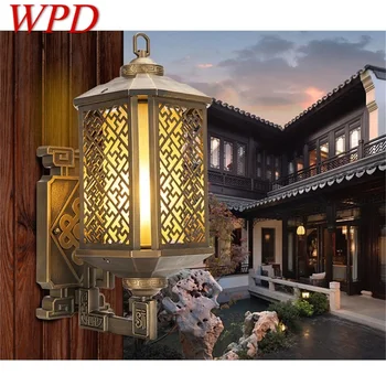 WPD Clasică în aer liber Lumini de Perete Retro Bronz CONDUS Sconces Lampa rezistent la apa IP65 Decorative Pentru Casa Prispa Villa