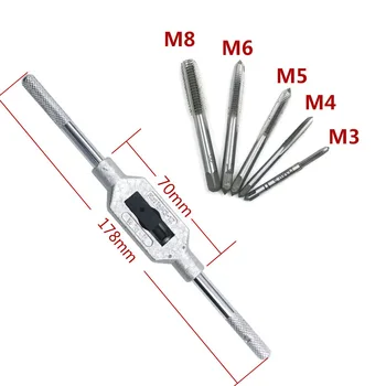 M3 M4 M5 M6 M8 M10 M12 Spirală Parte Plug Tap Drill Bits Metric Filetat Tapping Sârmă Masina De Filetat Punct