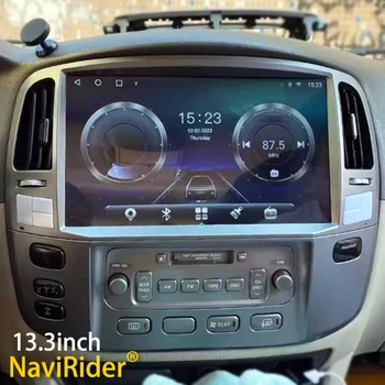 13.3 Inch Android de Navigare Radio Auto Pentru Toyota Land Cruiser LC100 Pentru Lexus LX470 Video Player Multimedia GPS 256GB CarPlay