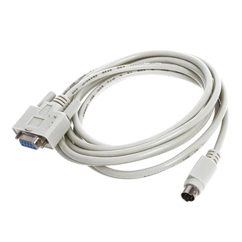 DB9P să 8P Mini Din RS232 Download Cablu Alb 8.2 Ft pentru PLC DVP-NU-i așa