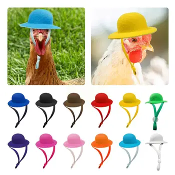 Pui Pălăria Pentru Găini Animale Mici Amuzant Pui Accesorii Găină Pălărie de Top Pentru Cocoș, Rață, Papagal, Hamster Păsări de curte Arată Elegant C Z6L5