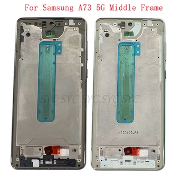 Mijloc Carcasa LCD Bezel Placă Panou Pentru Samsung A73 5G A736B Telefon Metal LCD Cadru de Reparare Piese