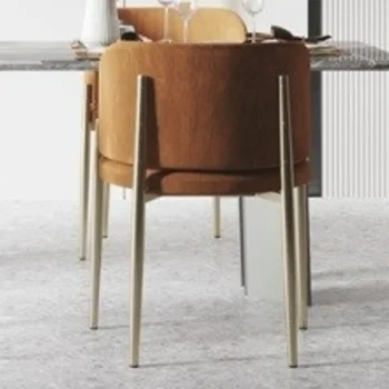Braț De Fotoliu De Birou Scaune De Luat Masa Nordic Design De Lux, Mese Scaune De Metal Living Muebles De Cocina Mobilier Balcon