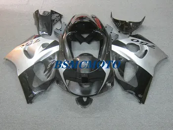 Motocicleta Carenajele kit pentru SUZUKIGSXR600 750 96-00 GSXR 600 GSXR750 1996 1997 1998 1999 2000 Argintiu Negru Caroserie Set
