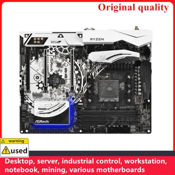 Folosit Pentru placa de baza ASROCK X370 Taichi placi de baza Socket AM4 64GB DDR4 Pentru AMD X370 Desktop Placa de baza M,2 NVME USB3.0
