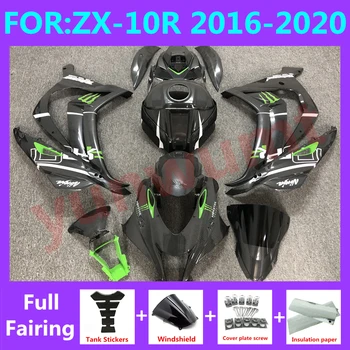 Motocicleta Carenajele pentru Ninja ZX-10R 2016 2017 2018 2019 2020 ZX10R zx 10r 16 17 18 19 20 carenaj capac din fibra de carbon vopsea