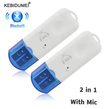 Mini USB Receptor Bluetooth Wireless Adaptor Audio Stereo Muzică Dongle Kit de Construit În Microfon pentru Boxe Auto de apel hands-free