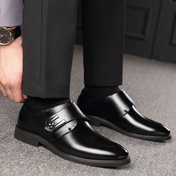 Moda de Afaceri Formale Bărbați Pantofi de Afaceri Formale Pantofi de Piele Barbati Vara Respirabil Barbati Pantofi Low-top Culoare Solidă 2023 Noua
