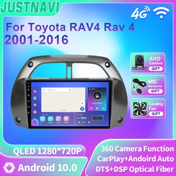 JUSTNAVI QLED Pentru Toyota RAV4 Rav 4 2001-2006 Android 10 Radio Auto Multimedia Video Player Navigatie GPS Auto Carplay DSP 2 Din