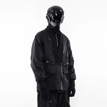 Whyworks 22aw Funcționale kimono jacket mai multe de buzunar personalizate cu fermoar nylon dwr techwear ninjawear warcore