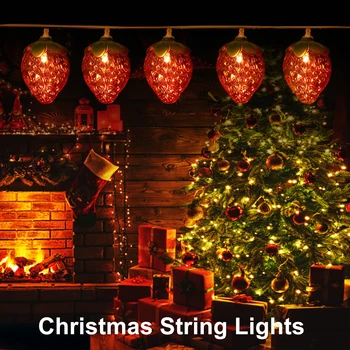 Festivalul Șir De Lumini De Vacanță De Crăciun Decorativ String Lampa Pom De Crăciun Pandantiv Fereastră Perdea De Lumină Decor De Vacanță