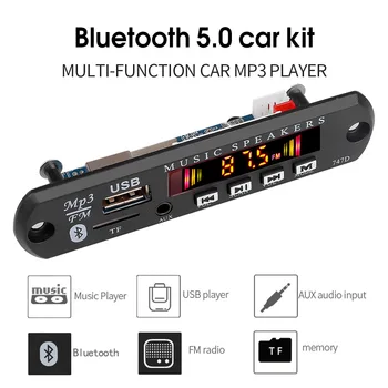 Wireless Bluetooth 5.0 12V MP3 WMA Decoder Bord Car Audio USB TF Modul Radio FM Ecran Color MP3 Player cu Telecomanda