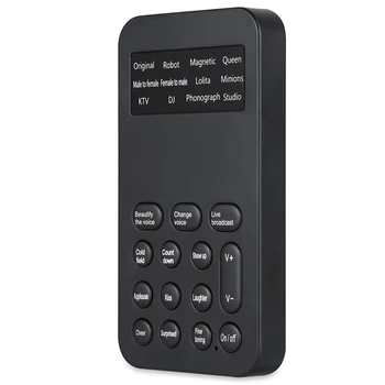 Changer voce Microfon Handheld Changer Voce Cu Sunet Multifunctional Efecte de Masina Pentru Telefon/PS4 (S9)