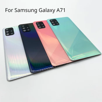 Pentru Samsung Galaxy A71 Capac Baterie Spate Ușa de Locuințe de Înlocuire Înapoi Caz Pentru Samsung A71 4G A715F A715B Cu Lentilă aparat de Fotografiat