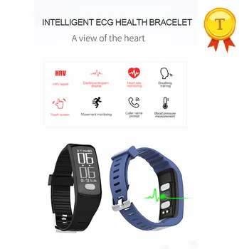 mare atinge luminozitatea ecranului ecg ppg smart band heart rate monitor tensiunii arteriale inteligent brățară fitness tracker ceas sport