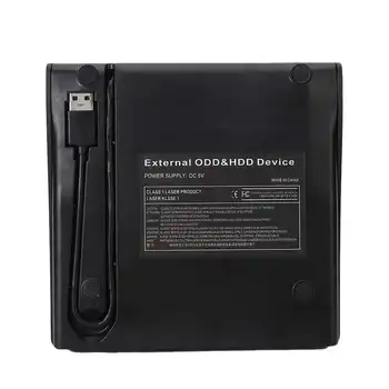 Portabil 12,7 mm USB 3.0 Ridicat de Cereale Unitate Optica Externa Negru pentru Desktop Notebook