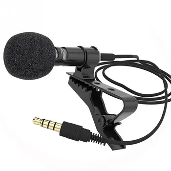 3.5 Mm Microfon Clip Cravată Guler Pentru Telefonul Mobil Hands-free Vorbind În Curs Suport Clip Vocal Audio Microfon de Rever