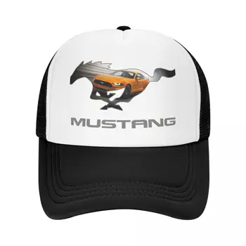 Ford Mustang GT Logo Emblema Design (Orange pe Negru) Șapcă de Baseball Brand Om Capace de pălării personalizate Șapcă de Baseball pentru Bărbați pentru Femei