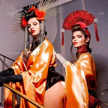 Club de noapte partid show stil Chinezesc masca sexy femeie GOGO bar costum