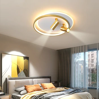 2023 Circular Led lumina Reflectoarelor Pentru Dormitor, Sala de Mese Rotunde Acrilice led Lampă de Plafon Interior LED Lumini Plafon Candelabru Dormitor