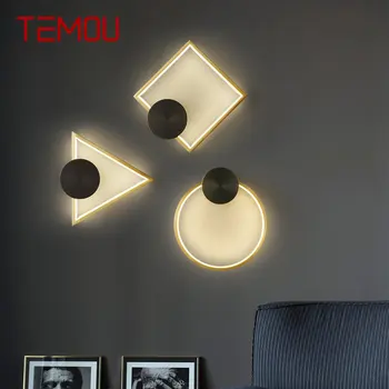 TEMOU Model Geometric Lampă de Perete LED 3 Culori de Interior Tranșee Lumina Creative Decor pentru Casa Living Dormitor