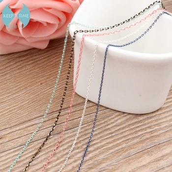 Coreeană lanțul de bijuterii bomboane de culoare lanț fin tv cu O vorbă DIY bijuterii handmade accesorii lanț colier material