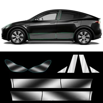 Pentru Tesla Model3/Y 2017-2023 Extins Film Protector InvisibleFront Usa Spate Usa Masina de Îmbrăcăminte PPF Lampa Film Set Decor