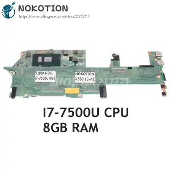 NOKOTION 918041-601 918041-001 Pentru HP Spectre X360 13-AC Placa de baza Laptop I7-7500U CPU 8GB RAM DAX31MB1AA0