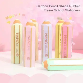8Pcs Copii Eraser Portabil Ștergeți Curat, Colorate, Gumă de Creion Desene animate Creion Forma Gumă de șters din Cauciuc Școală Papetărie, Accesorii