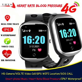 Smart 4G Ceas Părinții în Vârstă Heart Rate Monitor de Presiune sanguina GPS Wi-fi gratuit Urmă Localiza SOS Apel Telefon Android Sport Smartwatch